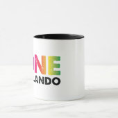 Mug Un Orlando un coeur d'arc-en-ciel d'impulsion (Centre)