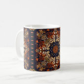 Mug Un ornement sans couture indien. Patch symétrique (Devant gauche)