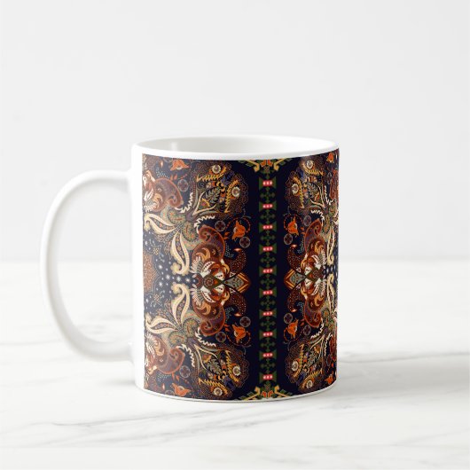 Mug Un ornement sans couture indien. Patch symétrique (Gauche)