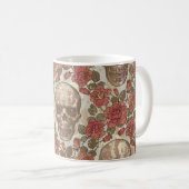 Mug Un ornement sans faille dans un style rétro avec d (Devant droit)