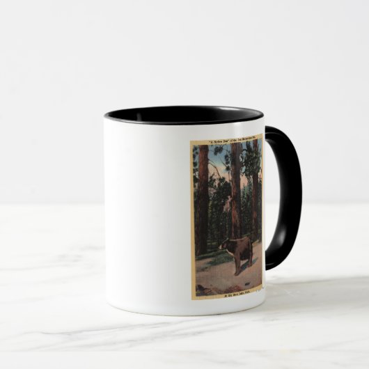 Mug Un ours Brown dans les bois (Devant droit)