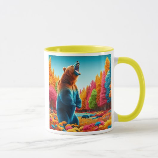 Mug Un ours imposant, dressé sur ses pattes arrière. (Droite)
