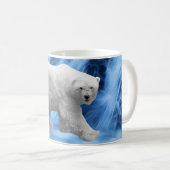Mug Un Ours polaire à la cascade gelée (Devant droit)