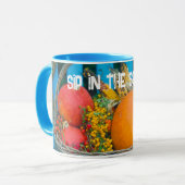 Mug Un panier de vacances avec citrouilles (Devant gauche)