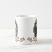 Mug Un paon majestueux en or et vert (Centre)