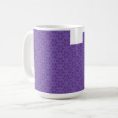Mug Un papier d'emballage blanc avec un motif extensib (Devant gauche)