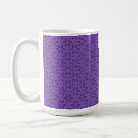 Mug Un papier d'emballage blanc avec un motif extensib (Gauche)
