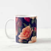 Mug Un papier peint avec un motif floral (Gauche)