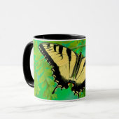 Mug Un papillon Papilio posé (Devant gauche)