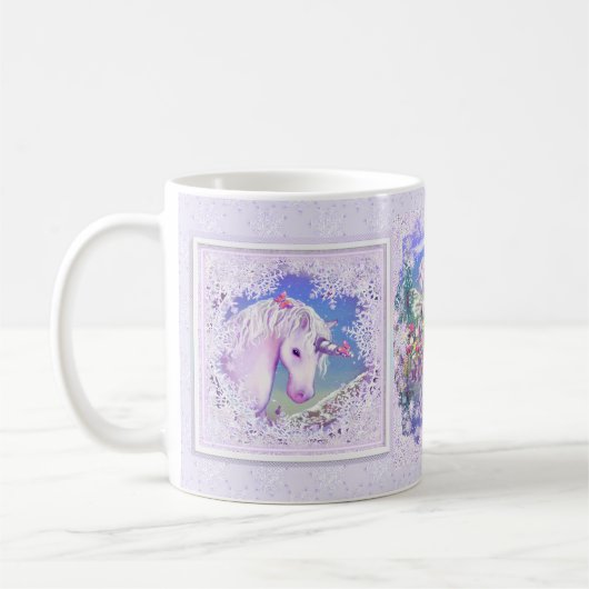 Mug un paradis pourpre & neige (Gauche)