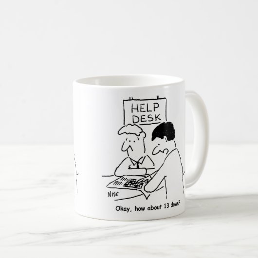 Mug Un passionné de mot de passe demande à un bureau d (Devant droit)