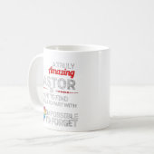 Mug Un pasteur vraiment extraordinaire est difficile à (Devant gauche)