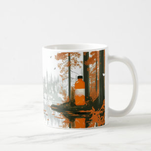 Mug Un paysage d'automne au bord d'un lac, semblable à