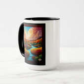 Mug Un paysage d'Imaginaire à couper le souffle Art IA (Devant gauche)
