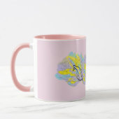 Mug : Un Peacock De Couleur (Gauche)