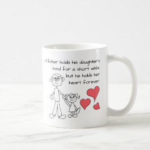 Mug Un père tient la main de sa fille