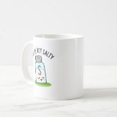 Mug Un Petit Peu Salé Drôle Sel Shaker Pun (Devant gauche)