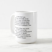 Mug Un petit poème d'oiseau par Madame Guyon (Devant gauche)