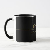 Mug Un petit rayon de noir intense Nom et citation per (Gauche)