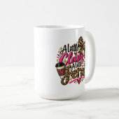 Mug Un peu chic, un peu sauvage - Imprimé léopard (Devant droit)