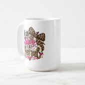 Mug Un peu chic, un peu sauvage - Imprimé léopard (Devant gauche)
