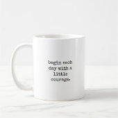 Mug Un peu de courage Citations Inspirantes Typographi (Gauche)