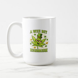 Mug Un peu d'humour irlandais élevé Vibes de feuille i