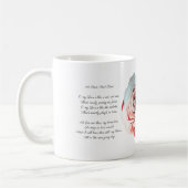 Mug Un poème rouge, Rose rouge Robert Burns (Gauche)