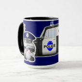 Mug Un policier avec un camion de police (Devant gauche)