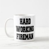 Mug Un pompier qui travaille dur (Gauche)