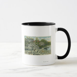 Mug Un pont rustique à la scène de Perkins Cove
