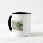 Mug Un pont rustique à la scène de Perkins Cove (Devant gauche)
