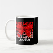 Mug Un professeur aimé cœur mignon Saint-Valentin fill (Gauche)