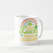Mug Un professeur de danse chanceux St Patricks Day ar (Devant droit)