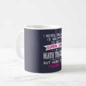 Mug Un professeur de maths mignon superbe (Devant gauche)