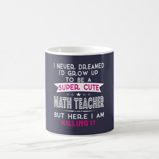 Mug Un professeur de maths mignon superbe (Centre)