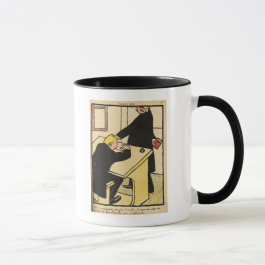 Mug Un professeur réprimande son élève des crimes (Droite)