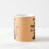 Mug Un rat brun mignon pouce vers le haut dessin animé (Centre)