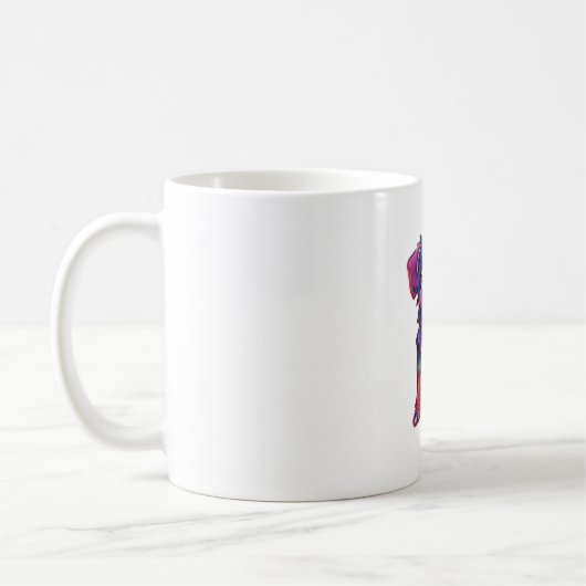 Mug Un rayon de joie le Fluorescent Shining Dog (Gauche)