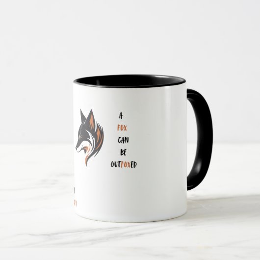 Mug Un renard peut être renversé avec esprit (Devant droit)