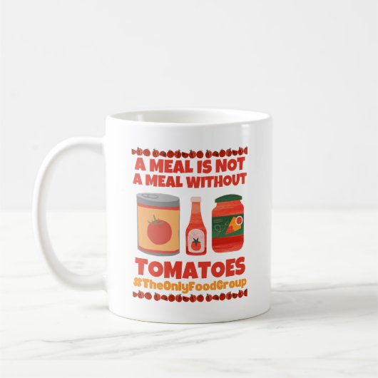 Mug Un repas n'est pas un repas sans tomates (Gauche)