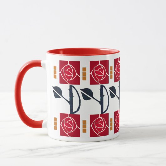 Mug Un Rose d'art et d'artisanat génial dans le style (Gauche)