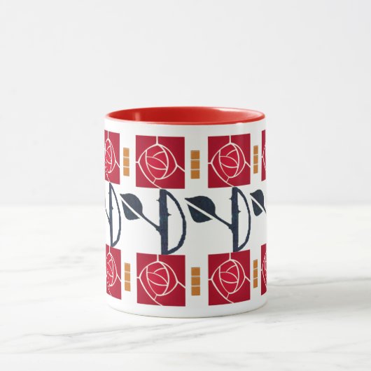 Mug Un Rose d'art et d'artisanat génial dans le style (Centre)