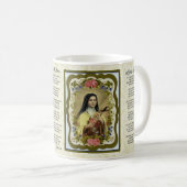 MUG UN ROSE POUR LA PRIÈRE DE ST THERESE (Devant droit)