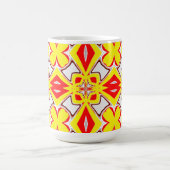 Mug Un rouge blanc vif classique motif (Centre)