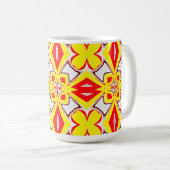 Mug Un rouge blanc vif classique motif (Devant droit)