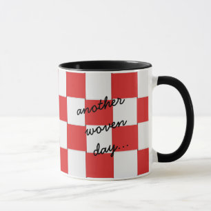 Mug Un rouge et un blanc tissés différents de jour