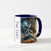 Mug Un sablier brisé : le temps passe, la foi finit Mu (Devant droit)