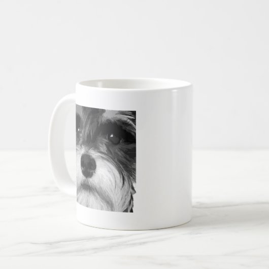 Mug Un Schnauzer miniature noir et blanc (Devant gauche)