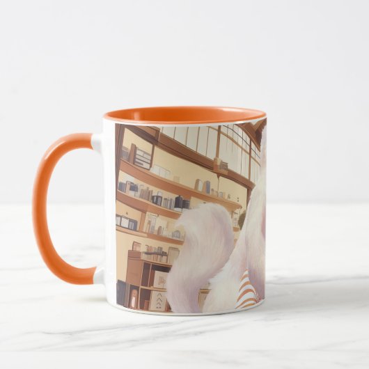 Mug Un selfie avec le géant du fluffy (Gauche)
